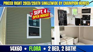 14X60-“Flora” Priced right 2bed/2bath singlewide by Champion Homes