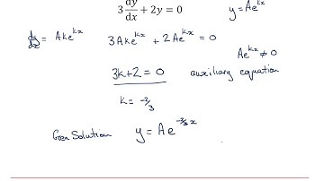 OCR Pure Core: Second order differential equations 1-1