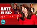 Royal Fashion: Kate Middleton In Red