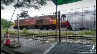 Express cargo train wrapped in objects Thailand