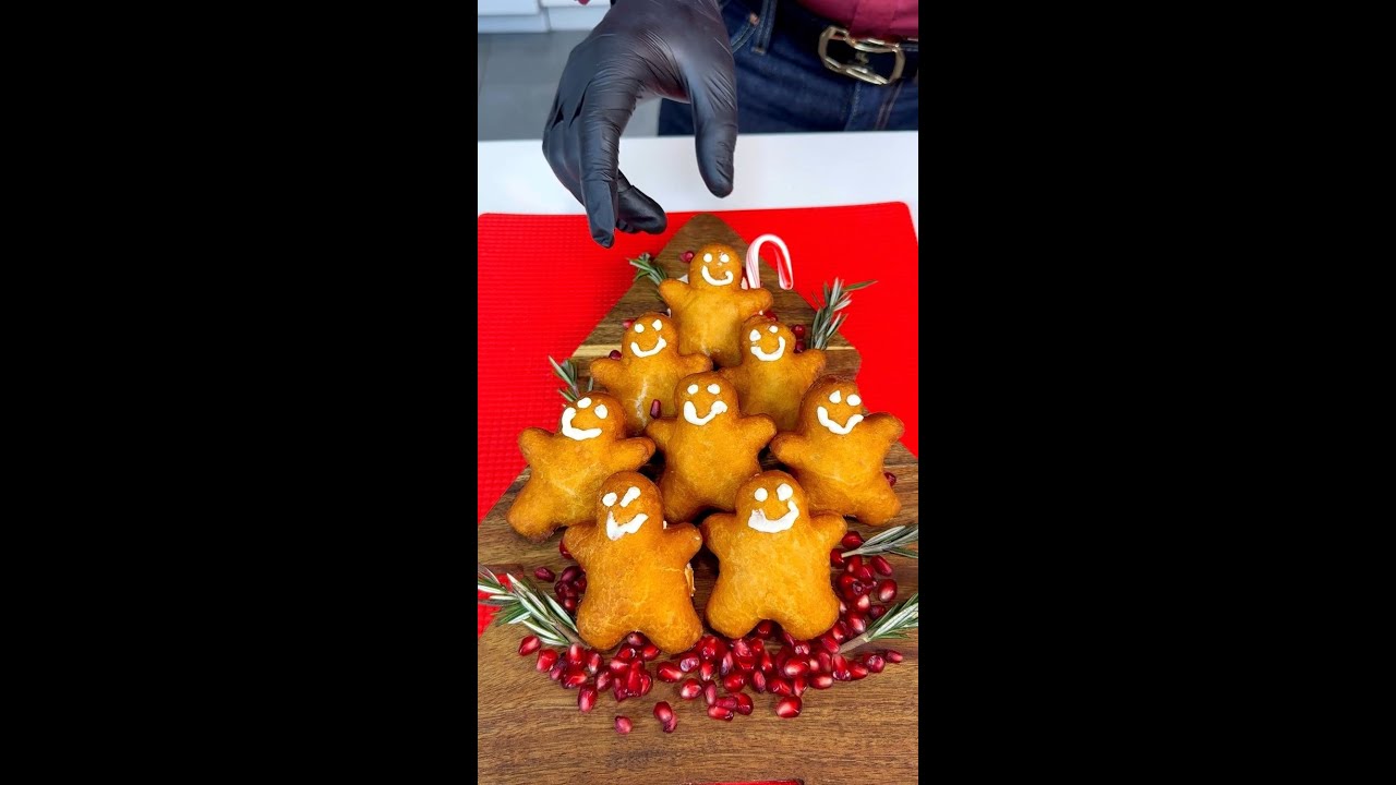 Easy holiday treats! | The cutest fried gingerbread treats!