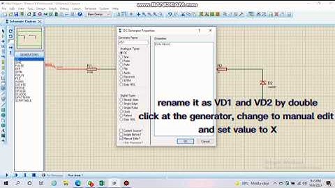 DIODE CHARACTERISTIC USING PROTEUS VSM