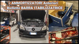 AMMORTIZZATORI Anteriori SCOPPIATI e BIELLETTE Barra Stabilizzatrice  USURATE - Mercedes C W204 - YouTube