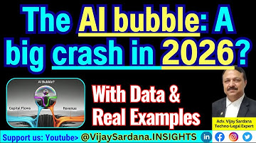 The AI ​​bubble : 2026 में एक बड़ा क्रैश? #vijaysardana #ai #aibubble #economy #valuation #chatgpt