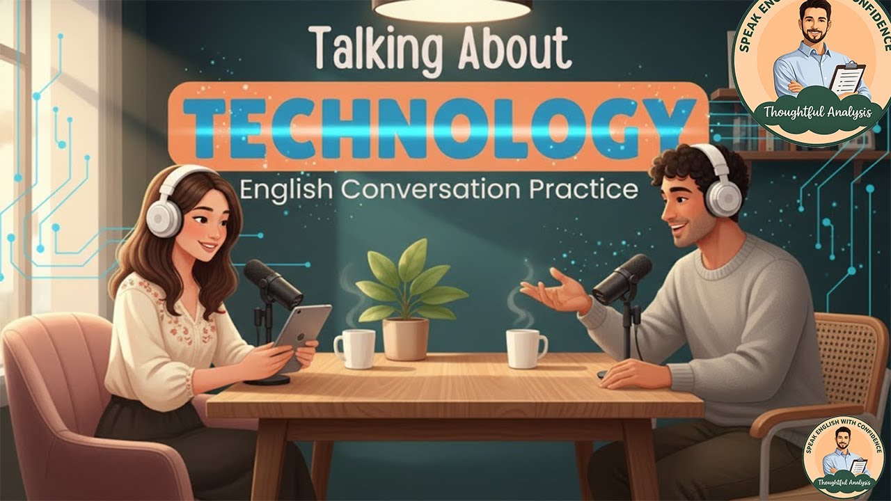 English Podcast For Easy English Conversation | Technology in Daily Life | Learn English Fast