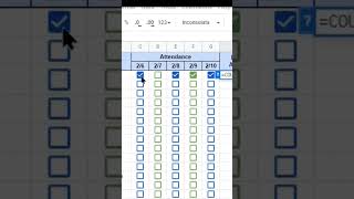 check box attendance in excel mis