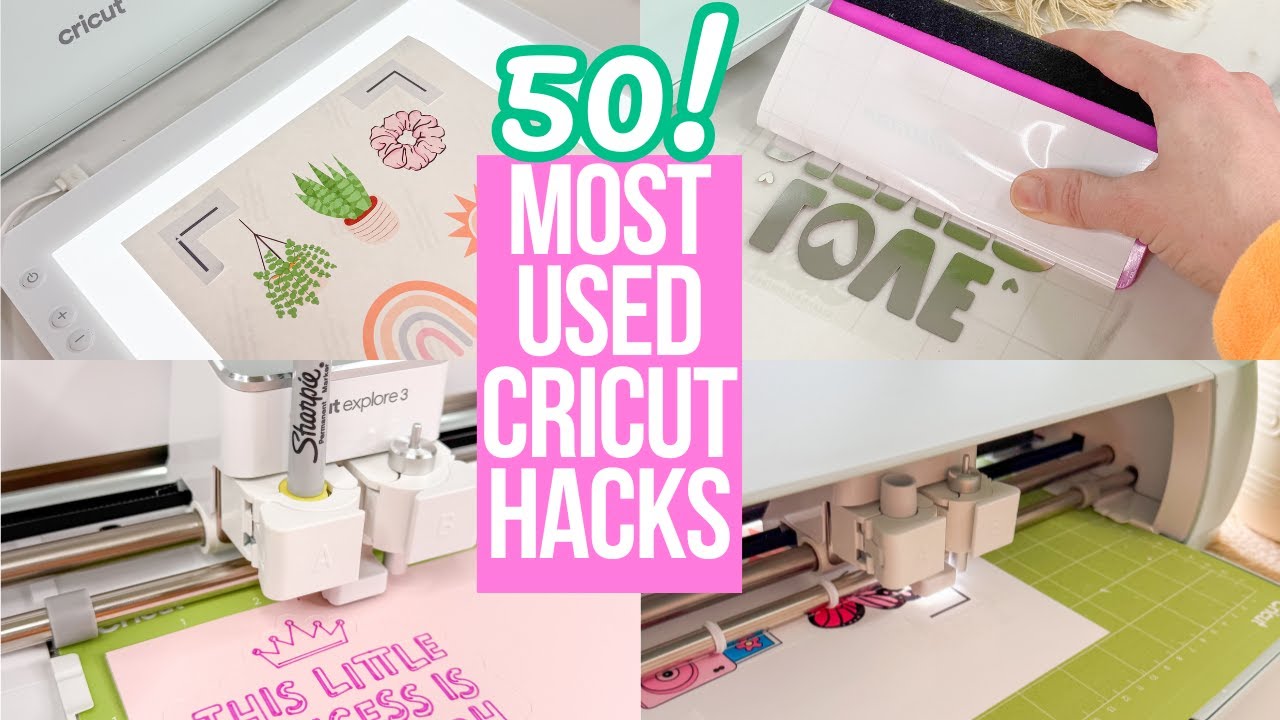50 CRICUT HACKS I ACTUALLY USE | CRICUT BEGINNER HACKS AND TIPS YOU NEED TO KNOW