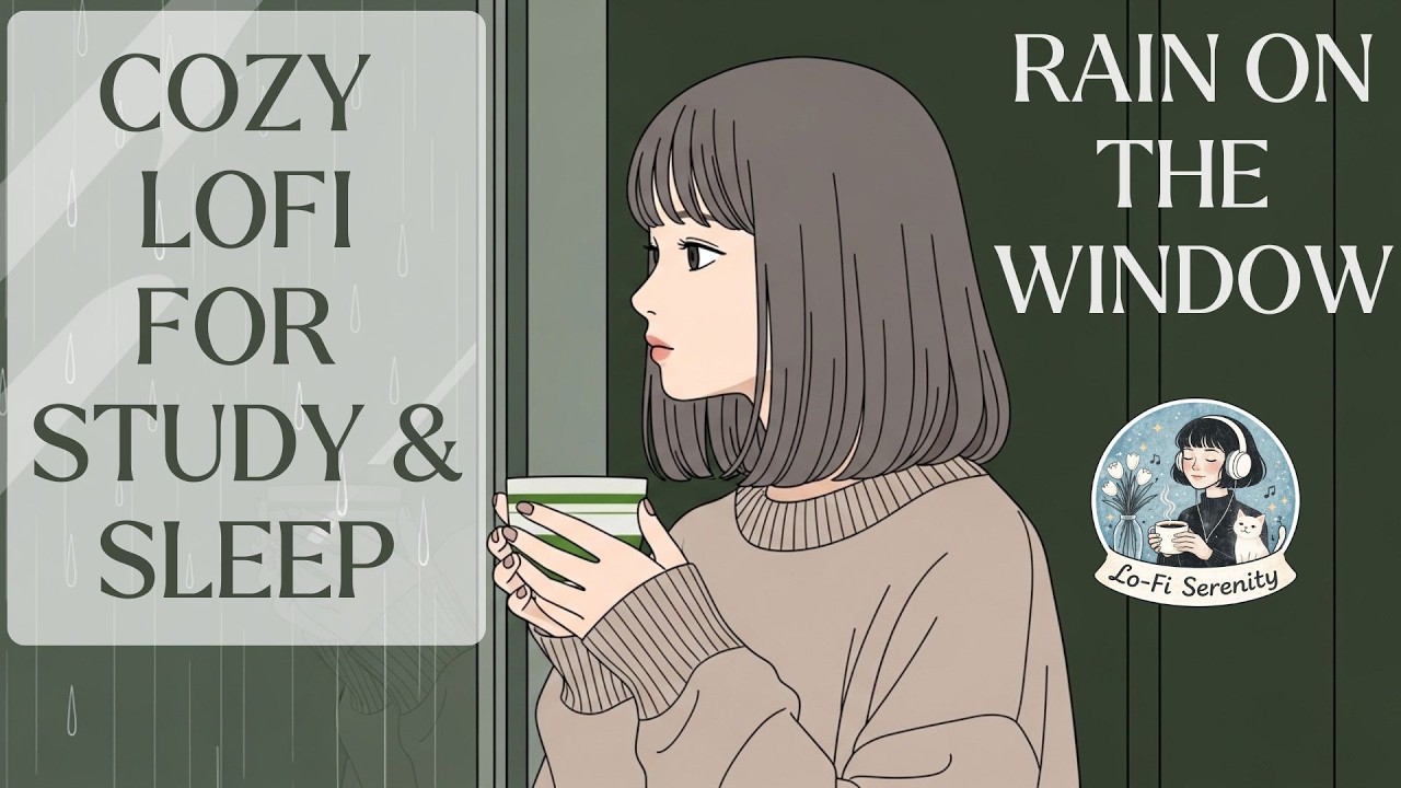 Rain on the Window ☔ | 2 Hour Cozy Lofi for Study & Sleep