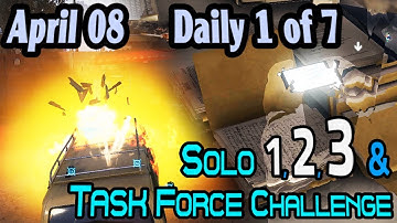 Solo 1-3 & Task Force Challenges : April 8 : Daily 1 of 7 🞔 No Commentary 🞔 Ghost Recon Wildlands