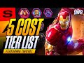 Lets rank all of the 5 cost in the game of marvel snap with  two18zz