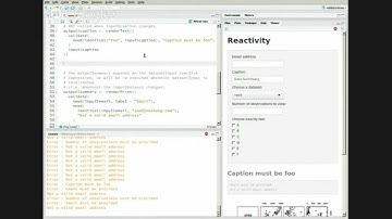 Shiny brain dump: Validation