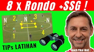 #39 - Latihan Sepakbola: 8x Variasi Rondo dan SSG ! ( Bahasa !! ) 🆗 screenshot 2