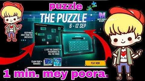 the puzzle event | the puzzle event kaise pora kaise karen | how to complete puzzle event | ff event