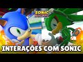 O que os personagens falam para o Sonic em Sonic Racing CrossWorlds