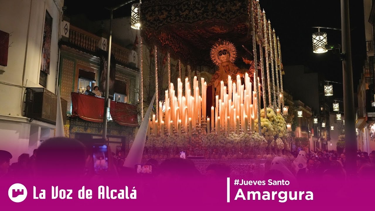 Estación de penitencia de la Hermandad de La Amargura de Alcalá el Jueves Santo de 2025