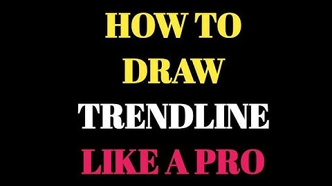 HOW TO DRAW TREND LINE ON METATRADER 4 LIKE A PRO