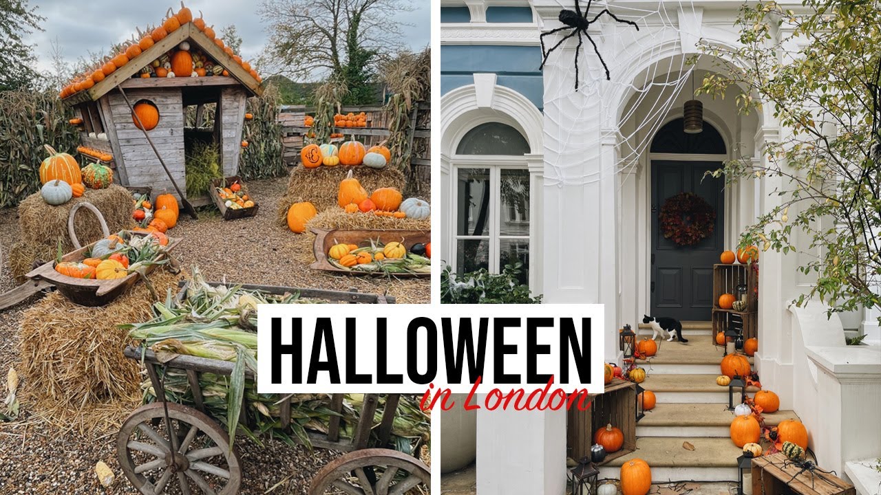 HALLOWEEN IN LONDON PUMPKIN FARM and BEST DISPLAYS VLOG YouTube