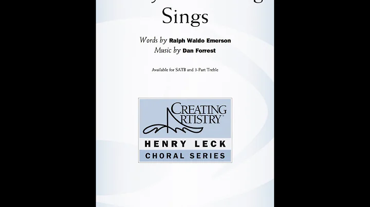 Alway Something Sings (SATB Choir) - by Dan Forrest