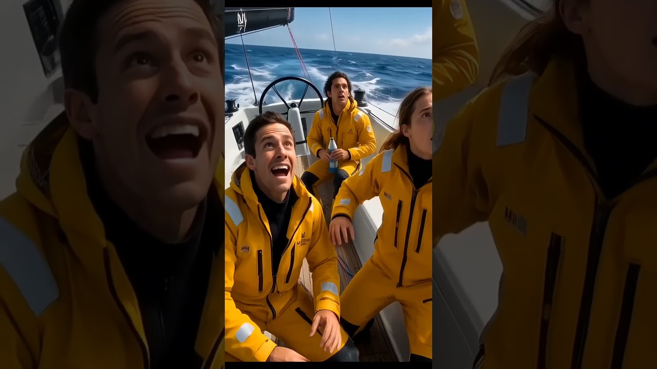 When celebration turns into an unexpected moment! 🍾🫣 #sailinglife #automobile #luxuryyachtlife