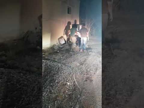 إمساك ضبع في منطقة الرمس راس الخيمه