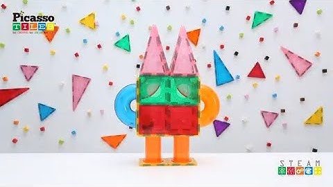 How to Build A Robot! PicassoTiles PicassoToy IDEABOOK Magnetic Tiles Building Blocks DIY Play Ideas