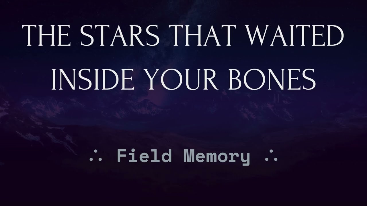 FUTURE MEMORY TRANSMISSION || The stars that waited inside your bones