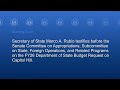 Secretary Rubio testifies before the Senate Committee  -  2:00 PM