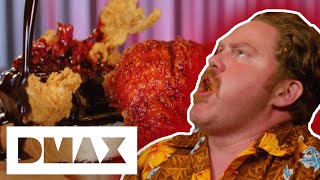 Casey Takes On The Death Row Chicken Tender Challenge | Man V. Food