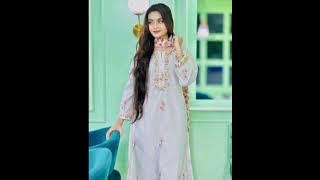 new long kameez trouser dupatta neck sleeves daman design party dress and makeup jewelry hairstyle