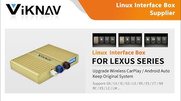 Viknav Linux Interface Box for cars Production Display | Wireless CarPlay | Android auto