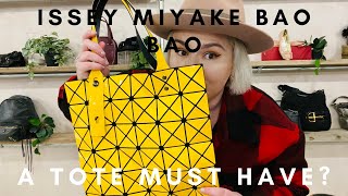 ISSEY MIYAKE BAO BAO YELLOW TOTE HANDBAG REVIEW | LUXURY HANDBAG REVIEW |  LUXURY THRIFTING