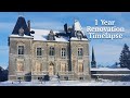 We bought an abandoned chateau full 2022 renovation timelapse then  now