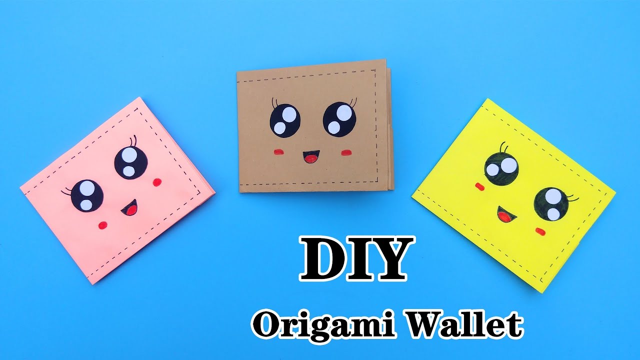 How to make a cute paper wallet | Origami wallet |折紙錢包只要壹張紙 - YouTube