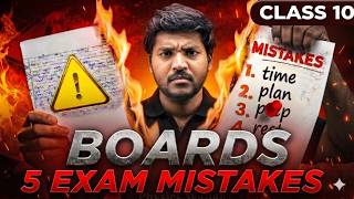 Top 5 Mistakes In 10Th Cl Board Exams Dont Lose Marks