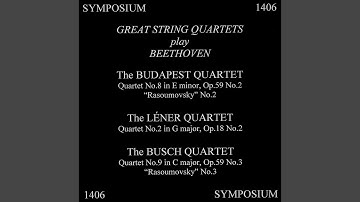 String Quartet No. 8 in E Minor, Op. 59 No. 2 "Razumovsky": III. Allegretto