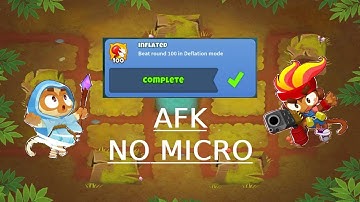 BTD6 | Round 100 Inflated Achievement Guide | Fully AFK