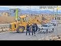 Maniac Tries to Run Police Over in Stolen Front-Loader