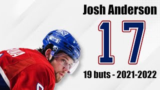 Josh Anderson #17 - Tous ses 19 buts - Saison 2021-2022