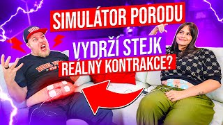 SIMULÁTOR PORODU - VYDRŽÍ STEJK REÁLNÝ KONTRAKCE? @andrejkajulie