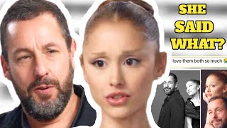 ARIANA GRANDE AND ADAM SANDLER ... emotional and comic moments