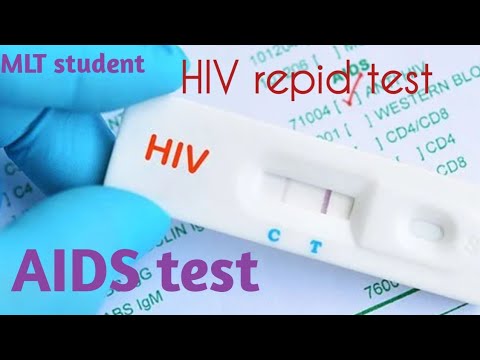 HIV test procedure//AIDS  test //hiv repid card test // hiv 1 //hiv 2 in hindi