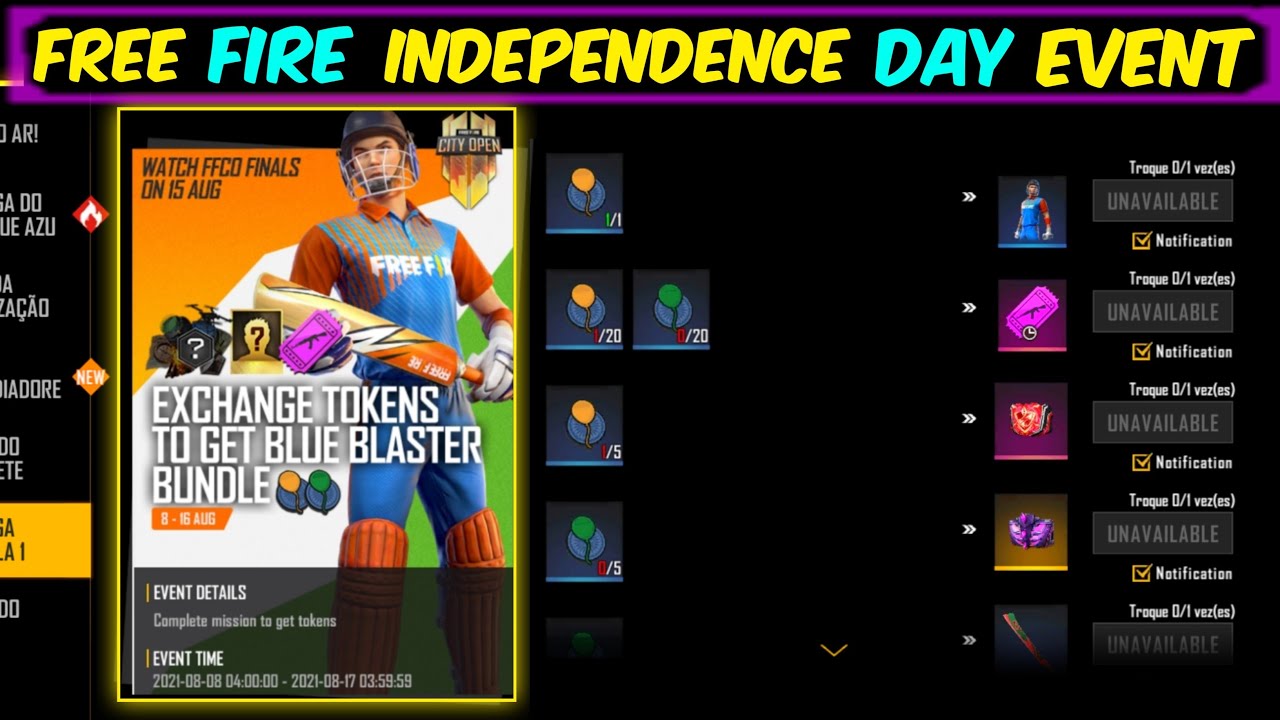 Free fire new event | free fire new independence day event | free rewards in ff