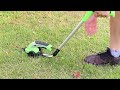VERTAK 7.2V multi-function 2 in 1 cordless grass & shrub shear with long handle and wheels GT227061