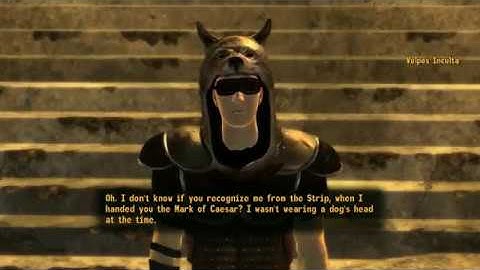 Fallout: New Vegas (PC) - Neutral Courier Meeting Vulpes at Nipton After Getting the Mark of Caesar