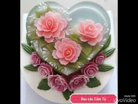 Video Khuôn Silicon rau câu 4D-4D JELLY CAKE - youtube