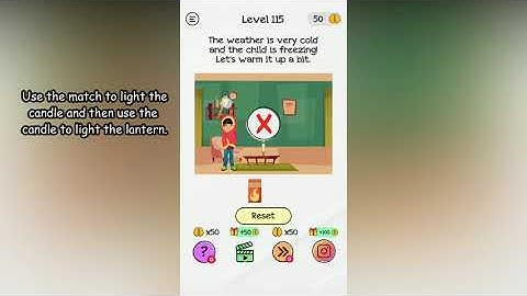 Braindom Level 115 The weather is very cold and the child is freezing