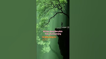 Lời nói là bạc, im lặng là vàng. Người khôn ngoan luôn biết điều này!