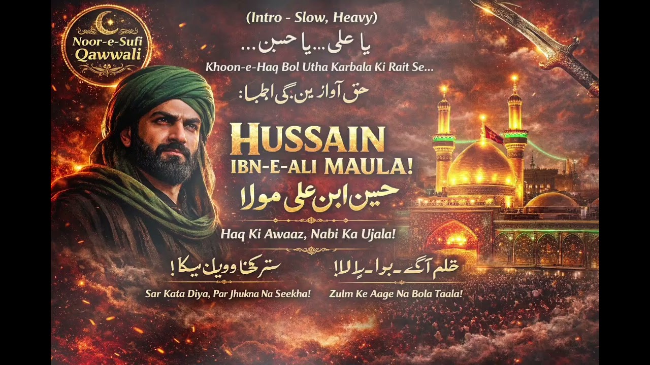Ya Hussain Maula 🔥 Karbala Ki Rait Se Uthi Haq Ki Pukaar | Sufi Islamic Song”