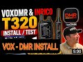 Voxdmr & Inrico T320 Install /Test