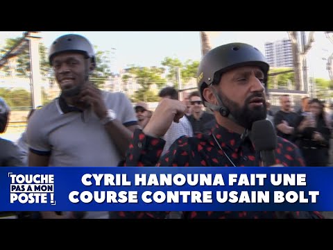Cyril Hanouna fait une course contre Usain Bolt
